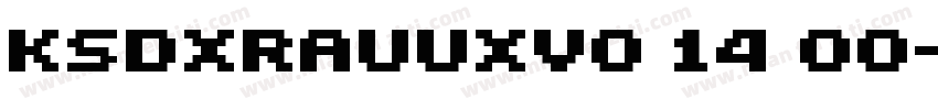 KSDXRAUUXV0 14 00字体转换